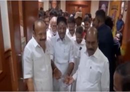 O. Paneerselvam and Son Ravindranaath Join Ruling DMK