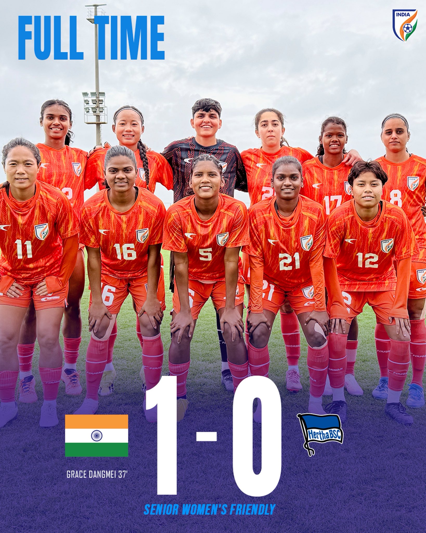 Senior Indian Women’s Football team registers victory over German side Hertha BSC Frauen in Antalya, Türkiye