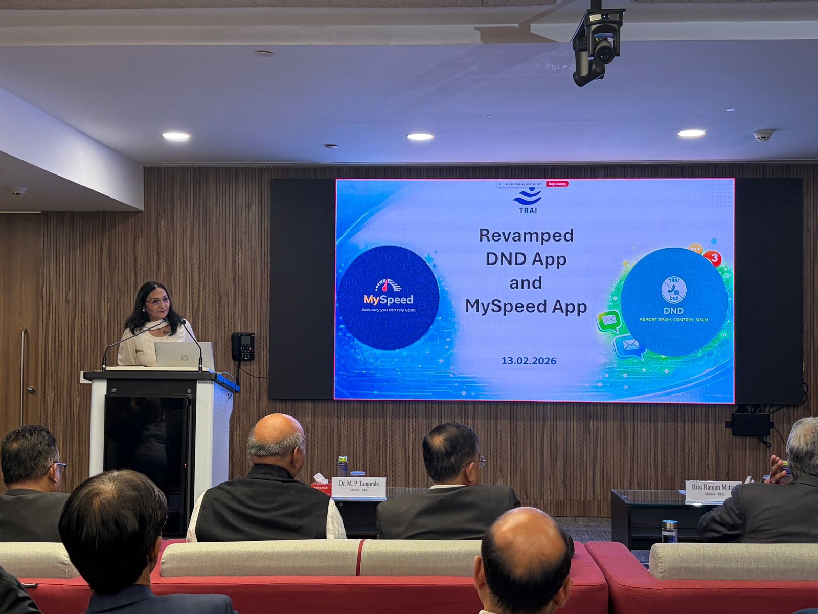 TRAI launches revamped versions of its TRAI DND & TRAI MySpeed mobile applications in New Delhi
