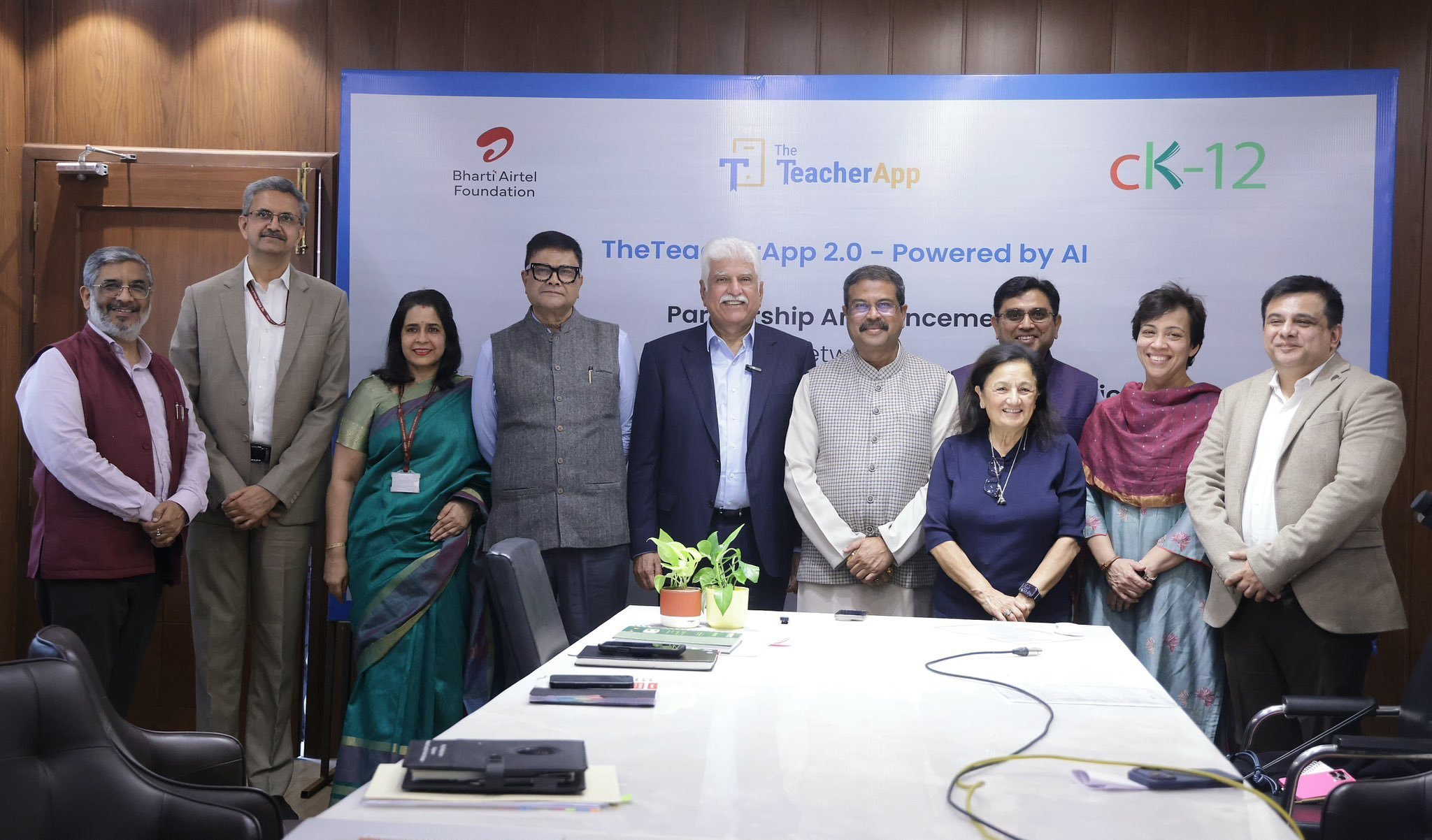 Education Minister Dharmendra Pradhan launches Teacher App 2.0- Powered by AI in collaboration with Bharti Airtel & CK12 Foundation