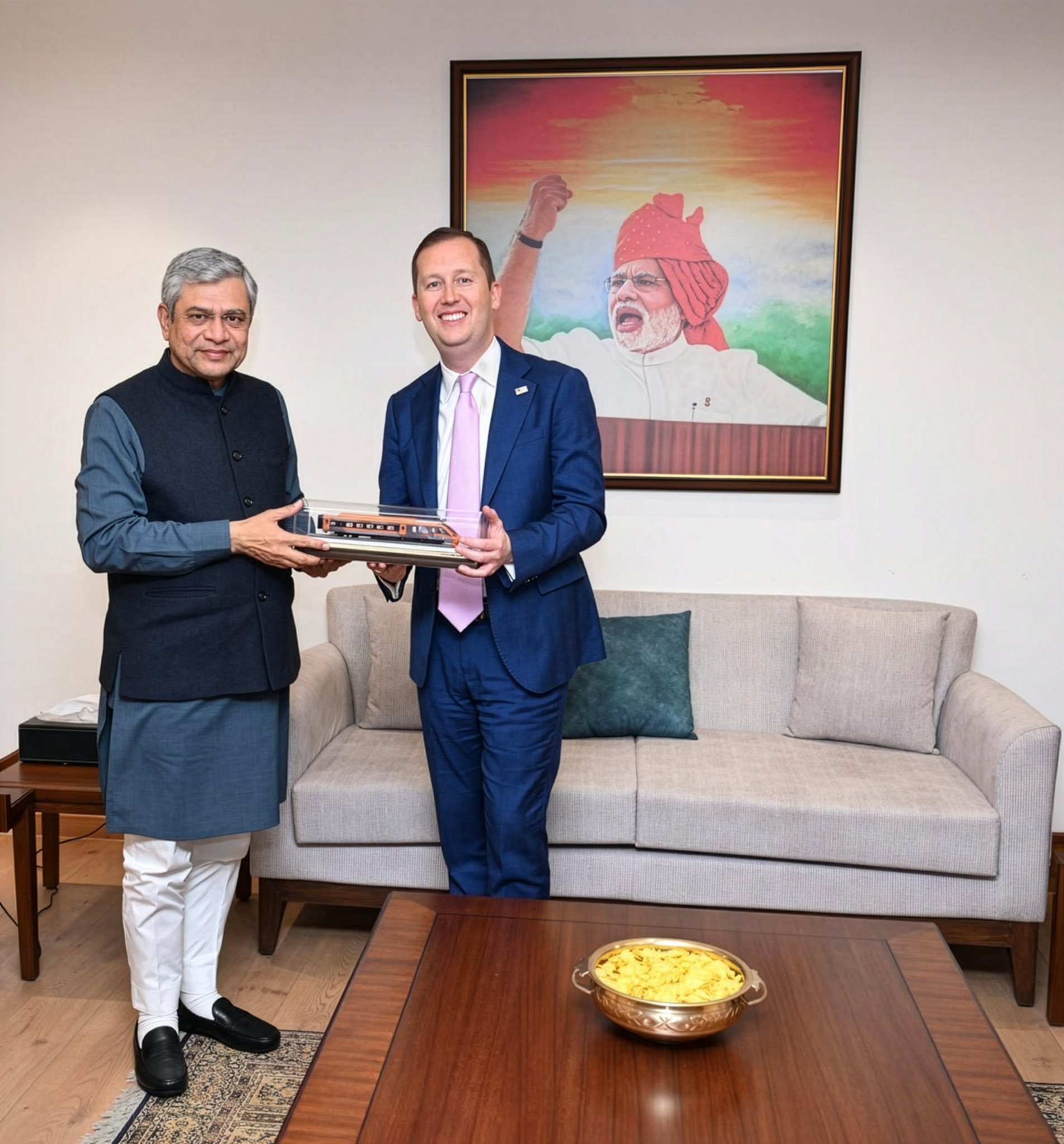 Union Minister Ashwini Vaishnaw meets US Ambassador to India, Sergio Gor