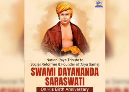 President, Vice President Pay Tribute to Swami Dayanand Saraswati on Birth Anniversary