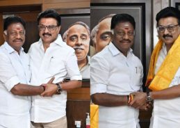 O. Paneerselvam and Son Ravindranaath Join Ruling DMK