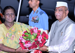 President Droupadi Murmu arrives in Rajasthan on two-day visit
