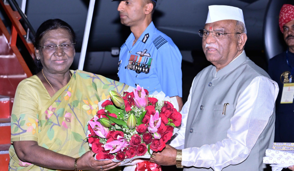 President Droupadi Murmu arrives in Rajasthan on two-day visit
