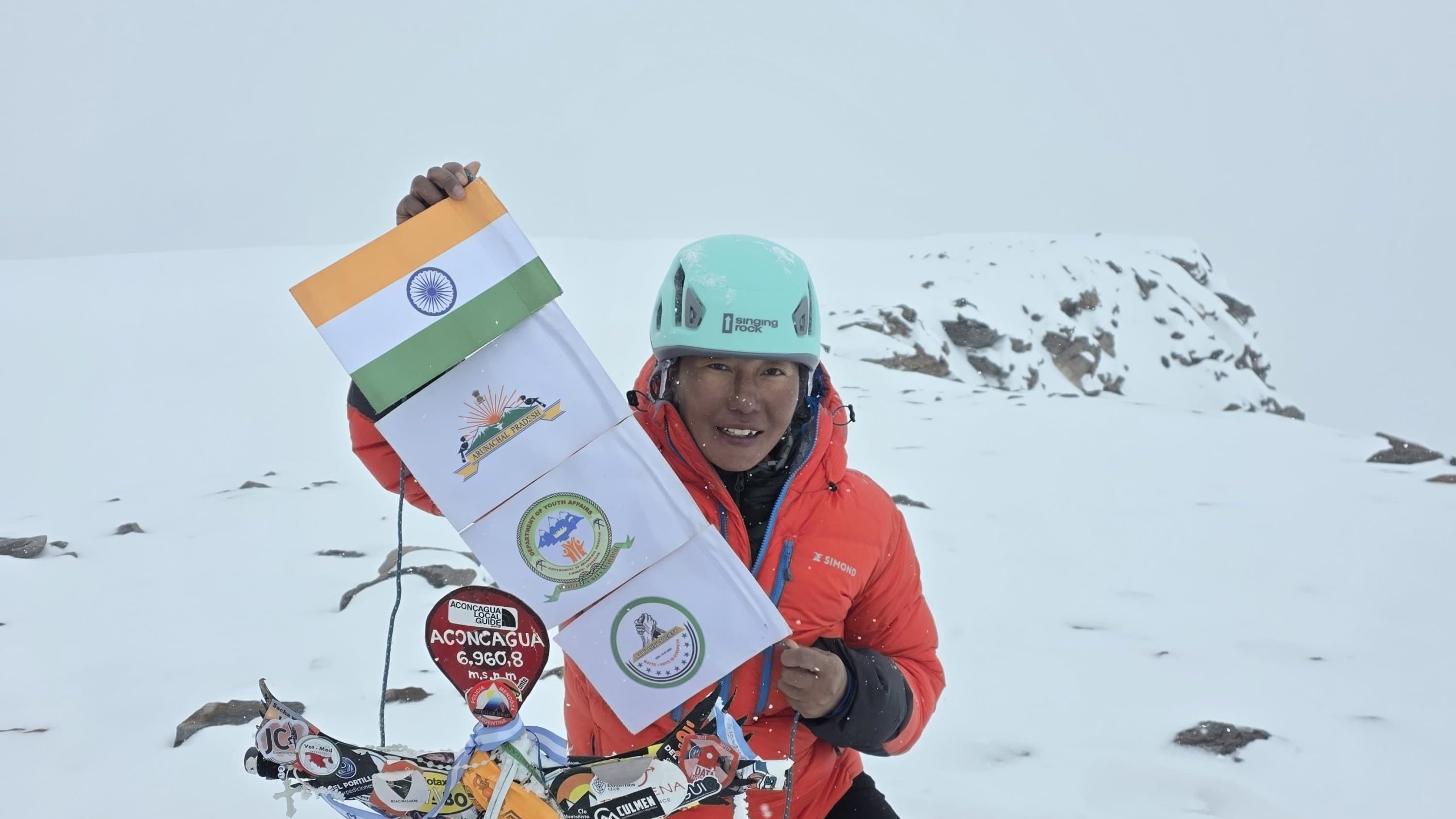 Indian mountaineer from Arunachal successfully summits Mount Aconcagua, the highest peak in Western Hemisphere