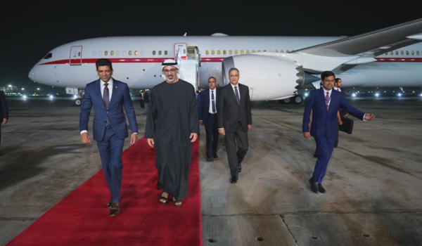 Crown Prince of Abu Dhabi Sheikh Khaled bin Mohamed bin Zayed Al Nahyan arrives in India to attend AI Impact Summit 