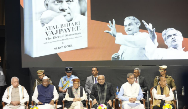 VP Radhakrishnan releases book ‘Atal Bihari Vajpayee: The Eternal Statesman’