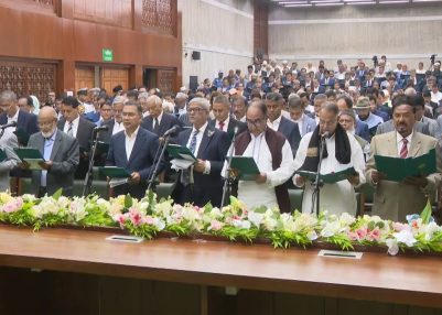 BNP MPs Sworn In at Jatiya Sangsad, Decline Oath to Constitution Reform Council