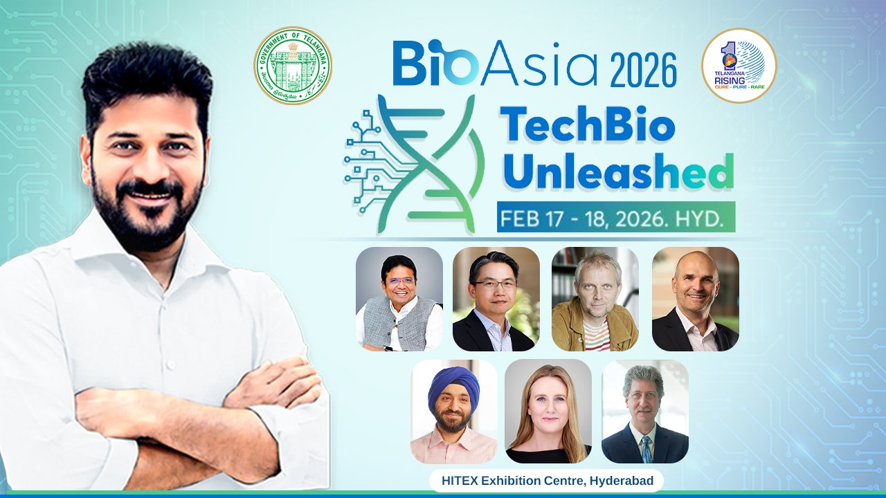 Telangana CM A. Revanth Reddy to Inaugurate BioAsia 2026 International Summit in Hyderabad
