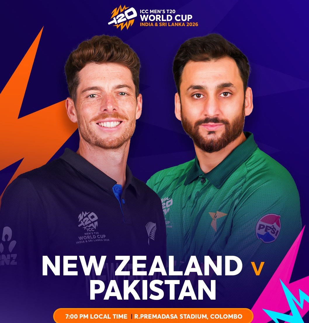 आईसीसी टी-टवेंटी विश्व कप के सुपर-8 चरण में, आज  न्यूजीलैंड का मुकाबला पाकिस्तान से होगा