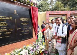 Assam CM Himanta Biswa Sarma lays foundation stone for Cultural Museum Project for Exhibiting ‘Vrindavani Vastra’ in Guwahati