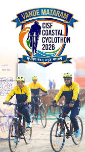 सी.आई.एस.एफ वंदे मातरम तटीय साइकिल रैली-2026 गोवा के चिकालिम पहुंची