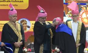 सी.पी. राधाकृष्णन ने कश्मीर विश्वविद्यालय के 21वें दीक्षांत समारोह में मुख्य अतिथि के रूप में भाग लिया