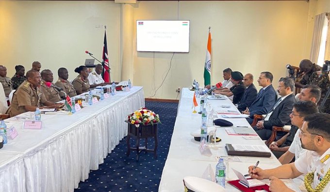 भारत और केन्या के बीच रक्षा अनुसंधान, विकास और उत्पादन में सहयोग बढ़ाने पर हुई चर्चा