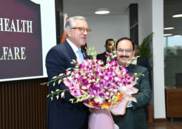 Union Minister Nadda meets his Brazilian counterpart Alexandre Padilha in New Delhi