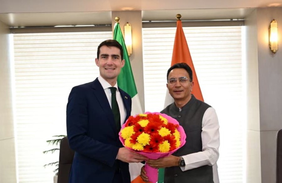 केन्द्रीय मंत्री जितिन प्रसाद ने आयरलैंड के सुधार और डिजिटलीकरण मंत्री जैक चैंबर्स से मुलाकात की