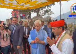 J&K LG Manoj Sinha lays foundation stone of Shankaracharya Temple at Katra