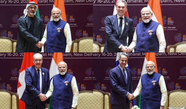 PM Modi Holds Bilateral Talks with Global Leaders on Sidelines of India AI Impact Summit
