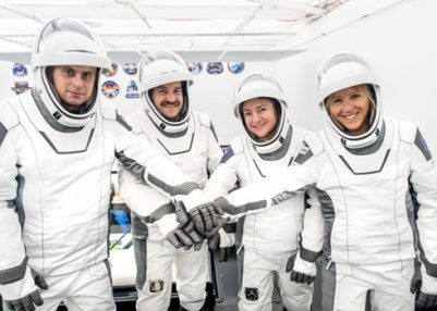 Four new astronauts arrive at International Space Station