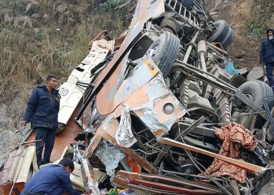 Nepal: 17 people died in bus accident near Charaundi in Benighat Rorang Rural Municipality of Dhading