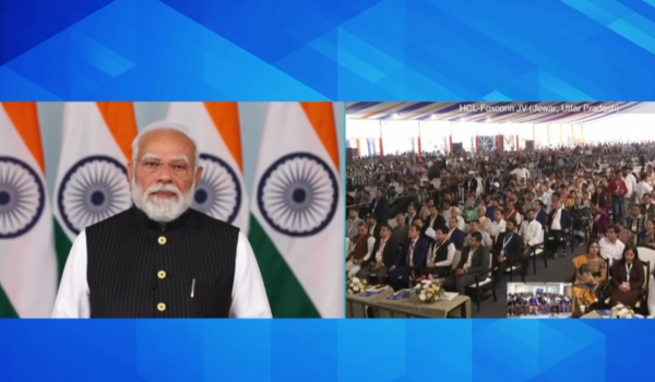 PM Modi virtually lays foundation stone of HCL-Foxconn Joint Venture project – India Chip Pvt. Ltd