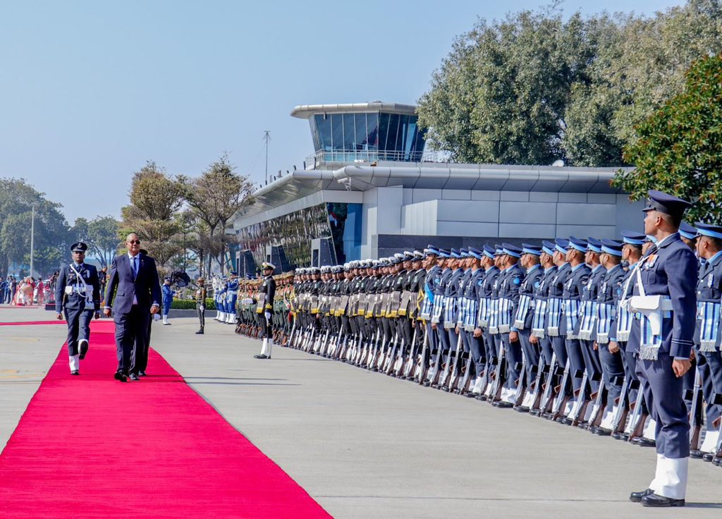 सेशेल्स के राष्ट्रपति पैट्रिक हर्मिनी का आईजीआई एयरपोर्ट पर भव्य स्वागत