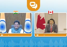 Union Minister Piyush Goyal virtually interacts with Minister of International Trade of Canada, Maninder Sidhu