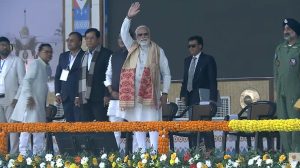 PM Modi inaugurates Northeast’s first Emergency Landing Facility on Moran Bypass in Assam’s Dibrugarh to support landing & take-off of military & civil aircraft