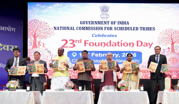 Union Minister Jual Oram addresses 23rd foundation day of National Commission for Scheduled Tribes
