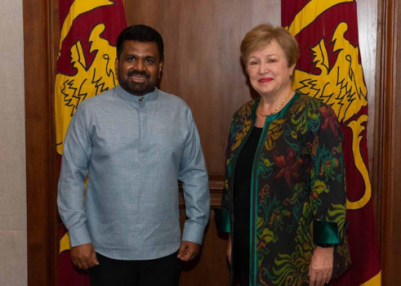 Managing Director of IMF meets Sri Lankan President to review Sri Lanka’s Economic Recovery