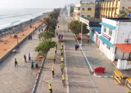 ‘Vande Mataram Coastal Cyclothon’ awareness rally reaches Puducherry to promote coastal security awareness