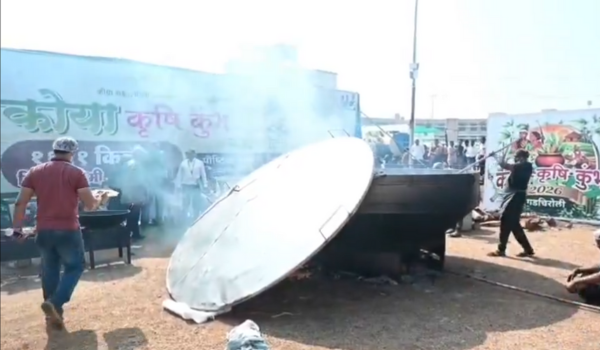 Chef Vishnu Manohar creates world record with 1,111 kg finger millet pudding at Koya Krushi Kumbh