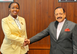 Union Minister Jitendra Singh holds bilateral meeting with Minister of ICT and Innovation of Rwanda