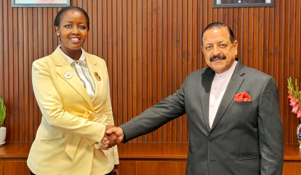 Union Minister Jitendra Singh holds bilateral meeting with Minister of ICT and Innovation of Rwanda