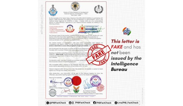 Government debunks fake legal notice linked to Indian Cyber Crime Coordination Centre