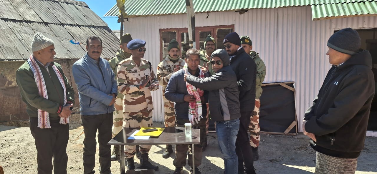 ITBP Briefs Journalists on Development Activities at VVP Site Thegu