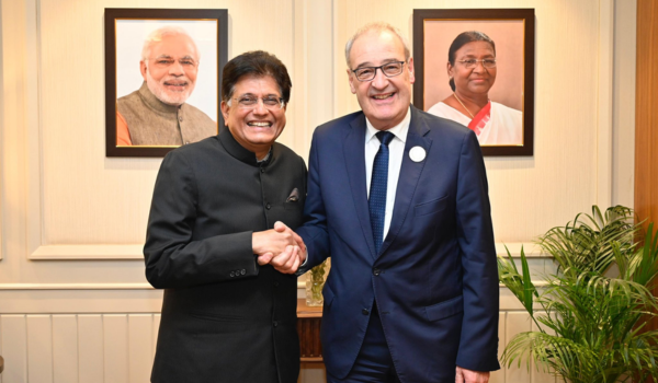 Union Minister Piyush Goyal holds high-level meeting with  Switzerland President Guy Parmelin 