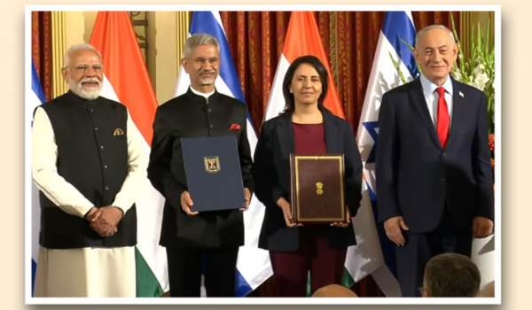 India and Israel exchange multiple MoUs in several areas