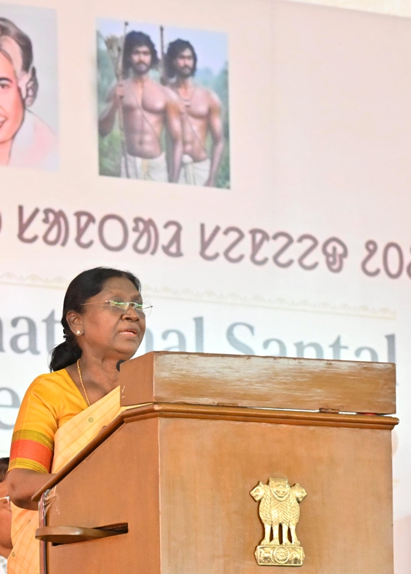 President Droupadi Murmu addresses 9th International Santal Conference in Darjeeling
