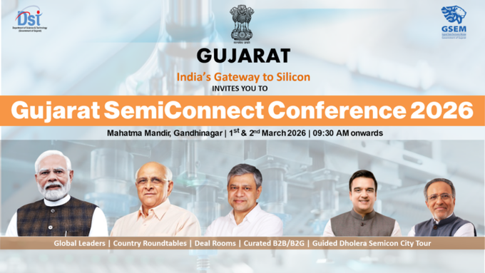 ‘Gujarat SemiConnect Conference 2026’ begins at Mahatma Mandir in Gandhinagar