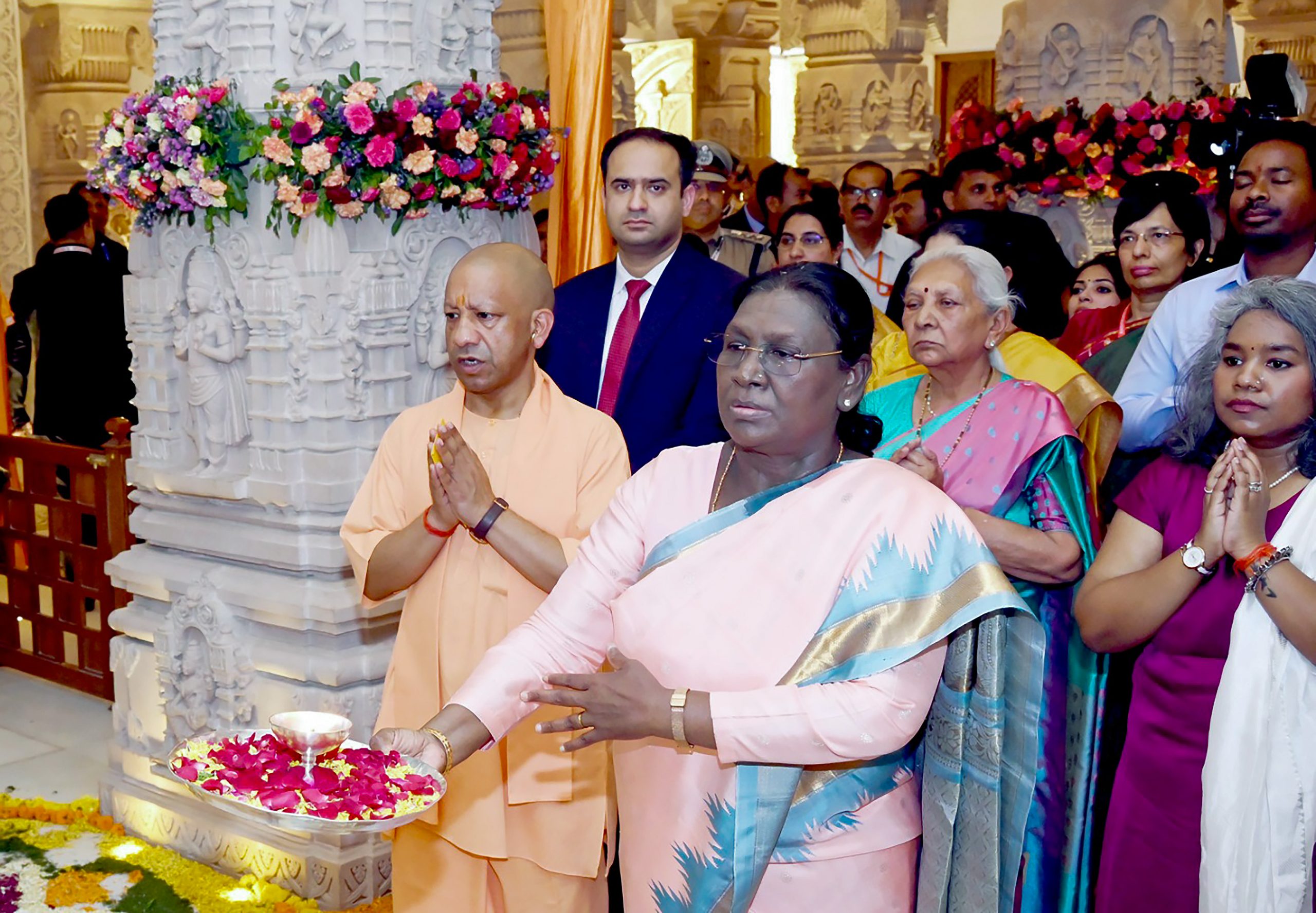 President Droupadi Murmu offers prayers at Shri Ram Janmabhoomi Mandir in Ayodhya