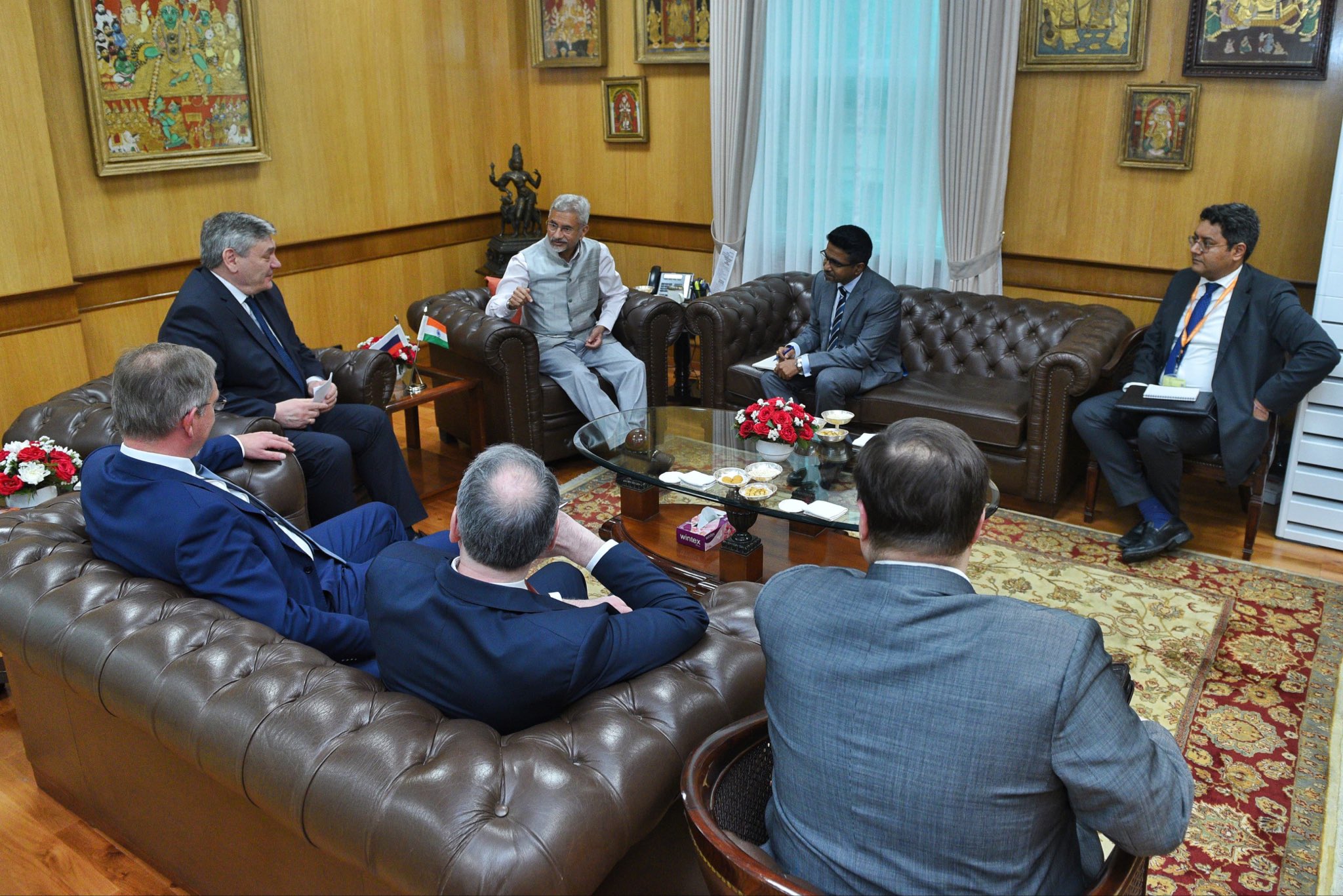 EAM Dr S Jaishankar meets Deputy Foreign Minister of Russia Andrey Rudenko