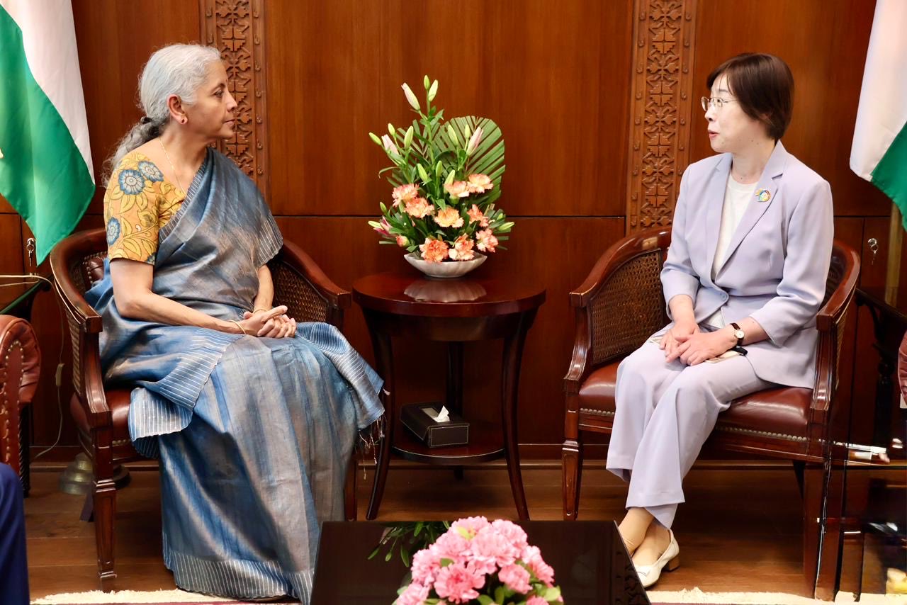FM Nirmala Sitharaman meets New President of AIIB, Zou Jiayi
