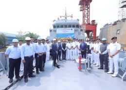GRSE delivers 3 frontline Naval platforms to Indian Navy