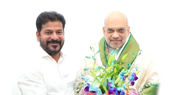 तेलंगाना के मुख्यमंत्री ए. रेवंत रेड्डी ने नई दिल्ली में केंद्रीय गृह मंत्री अमित शाह से मुलाकात की