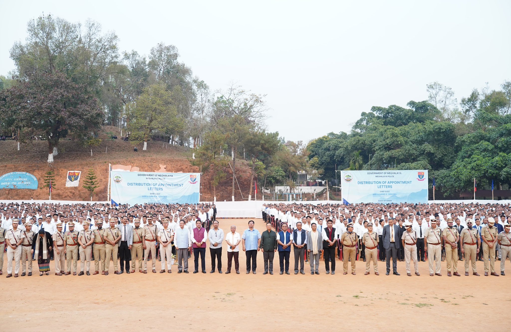 मेघालय: राज्‍य पुलिस के 2,968 नवनियुक्‍त कर्मियों को नियुक्ति पत्र सौंपे गए