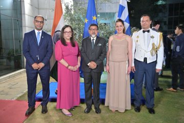 सचिव सुधाकर दलेला ने ग्रीस के राष्ट्रीय दिवस समारोह में भारत का प्रतिनिधित्व किया