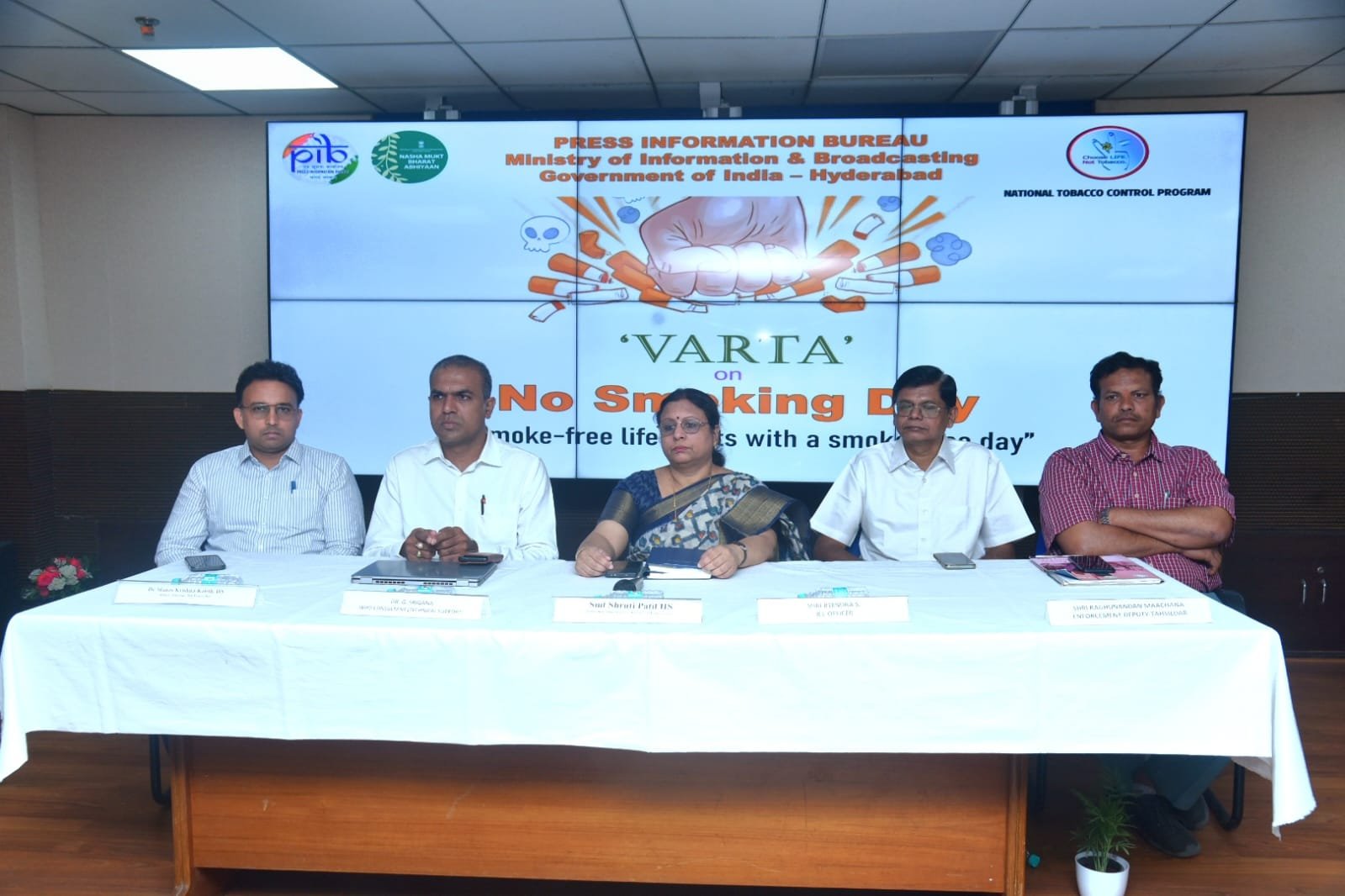 PIB Hyderabad Hosts ‘VARTA’ Media Interaction on No Smoking Day to Promote Tobacco-Free Life