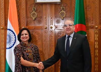 MEA Secretary (South) Neena Malhotra co-chairs 7th Foreign Office Consultations between India and Algeria